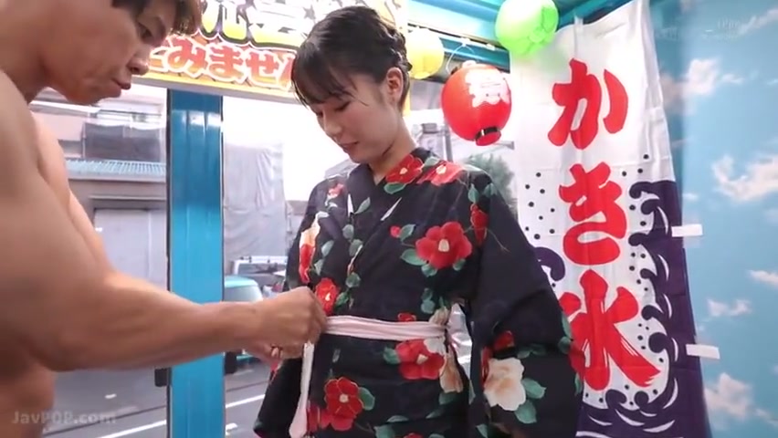 ガチで浴衣お姉さんの野球拳罰…スレンダー全裸羞恥中出し